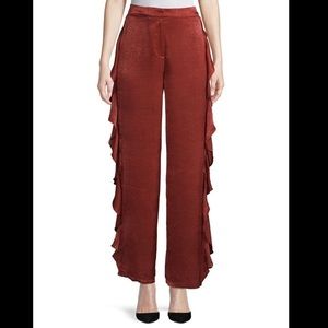 Moon River Rust Straight Leg Pants